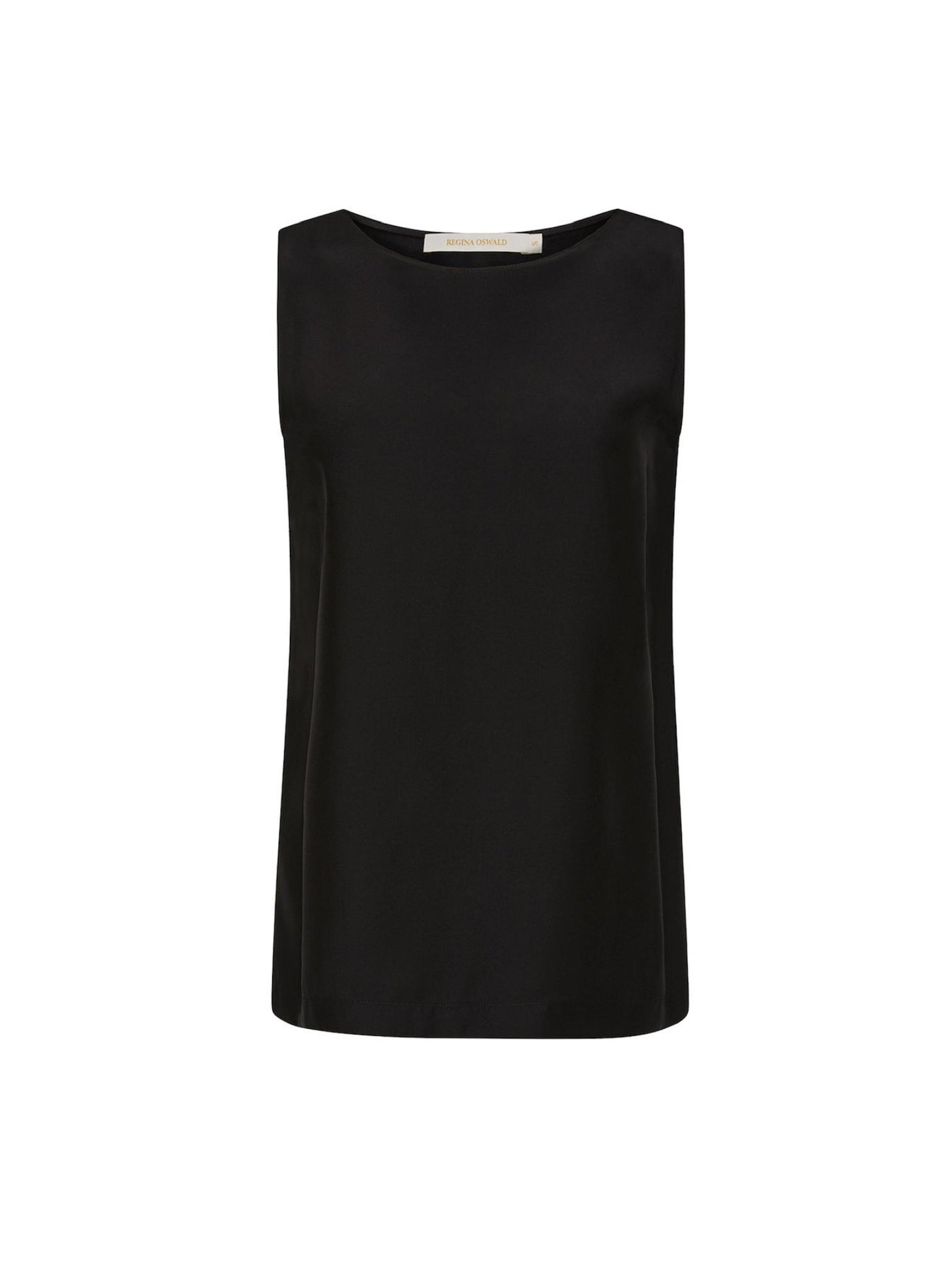 Womens Black Silk Tank Top