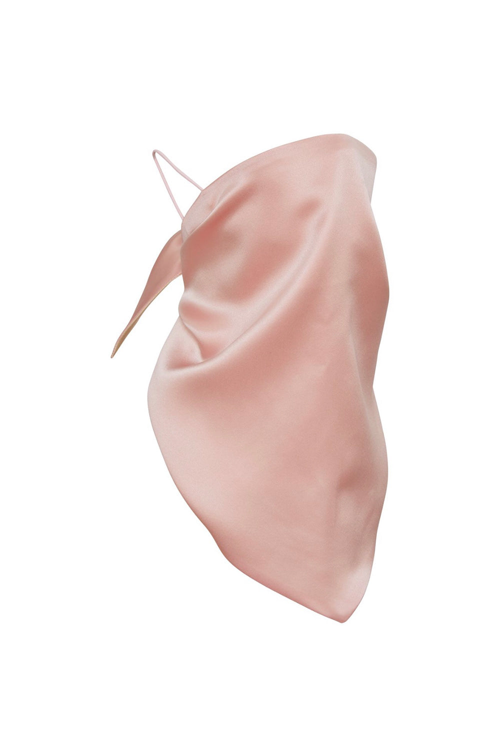 Silk Triangle Scarf, Pink White / Benefits Susan G. Komen O.C.